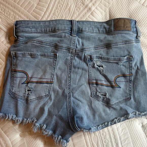 Womens American Eagle limited edition rainbow shorts - Picture 2 of 2